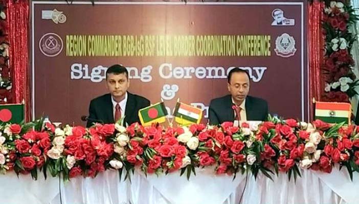 সিলেটে বিজিবি-বিএসএফ রিজিয়ন কমান্ডার পর্যায়ে সীমান্ত সম্মেলন