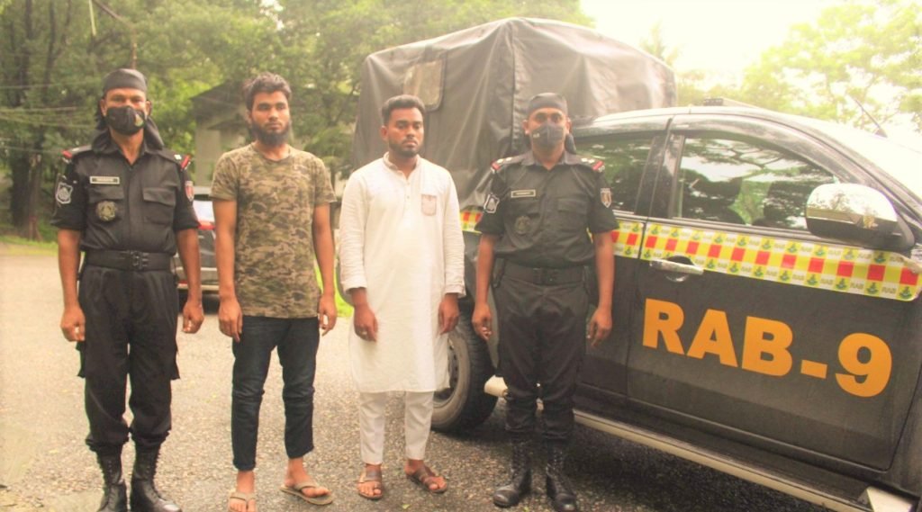 র্যাব-৯, সিলেট এর অভিযানে সিলেটের বিভিন্ন স্থান থেকে ১১০০ পিচ ইয়াবা ৩ জন মাদক ব্যবসায়ী গ্রেফতার