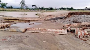 জগন্নাথপুরে বন্যায় সড়কে ১৫০ কোটি টাকার ক্ষতি