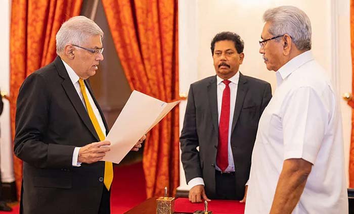 শ্রীলঙ্কার নতুন প্রেসিডেন্ট রনিল বিক্রমাসিংহে