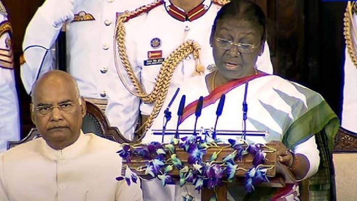 রাষ্ট্রপতি হিসেবে শপথ নিলেন দ্রৌপদী মুর্মু
