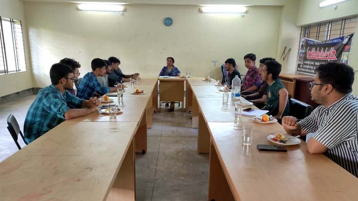 শাবি প্রেসক্লাব-ছাত্র উপদেশ ও নির্দেশনা পরিচালকের মতবিনিময়