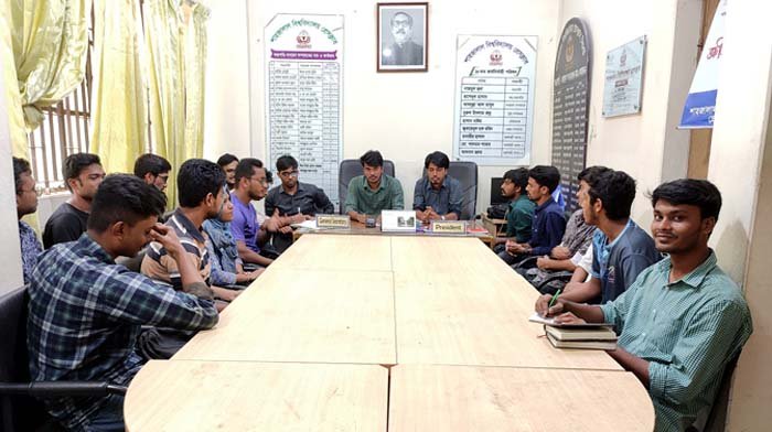 শাবিপ্রবি প্রেসক্লাব নেতৃবৃন্দের সাথে চোখ ফিল্ম সোসাইটির মতবিনিময়