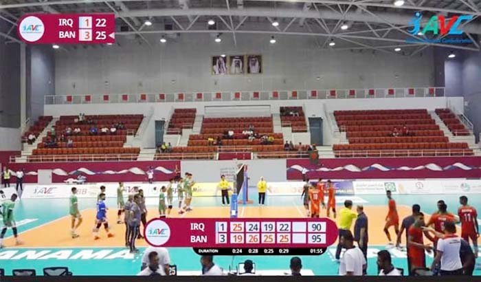 এশিয়ান যুব ভলিবল চ্যাম্পিয়নশিপে ইরাককে হারালো বাংলাদেশ