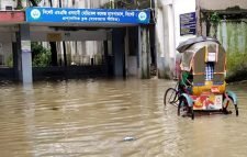বৃষ্টিতে সিলেট নগরে জলাবদ্ধতা