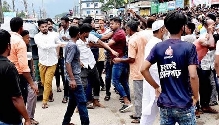 ছাতকে বিএনপির সমাবেশে দুই গ্রুপের সংঘর্ষ, ধাওয়া-পাল্টা ধাওয়া