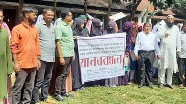 শিক্ষকের উপর হামলা : ক্ষোভে উত্তাল তাহিরপুরের শিক্ষাঙ্গন