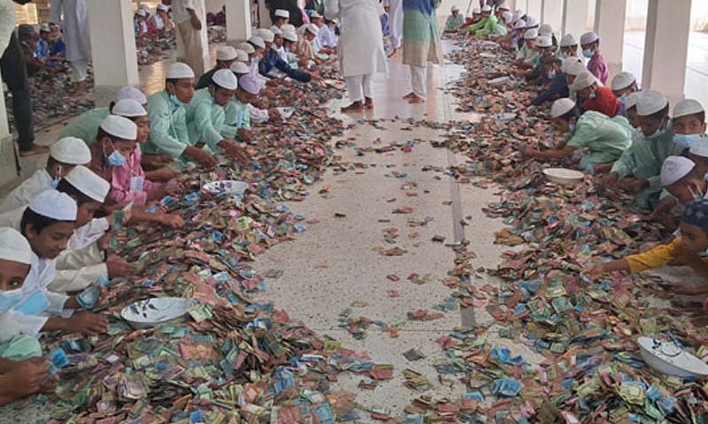 পাগলা মসজিদের দানবাক্সে মিললো রেকর্ড ৩ কোটি ৮৯ লাখ টাকা