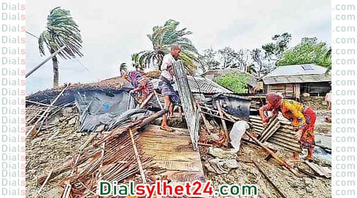 সিত্রাংয়ে ক্ষতিগ্রস্ত ১০ হাজার ঘরবাড়ি, ৬ হাজার হেক্টর জমির ফসল