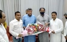 যুবলীগের চেয়ারম্যান-সেক্রেটারিকে সিলেটে ফুলেল শুভেচ্ছা