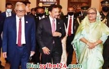ব্রুনাইয়ের সুলতানের সম্মানে রাষ্ট্রপতির নৈশভোজে প্রধানমন্ত্রী