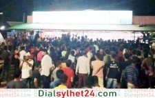 শাবি বিশ্ববিদ্যালয় ফটকে বিক্ষোভ