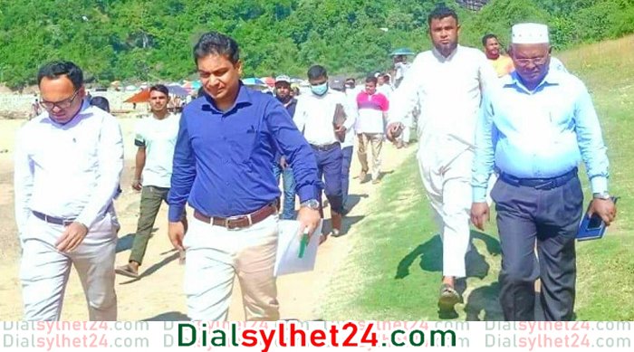 লাভ-ক্ষতি দেখতে পাথর কোয়ারী পরিদর্শনে প্রতিনিধি দল