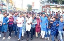 ফখরুল ও আব্বাসকে গ্রেপ্তারের প্রতিবাদে সিলেটে বিক্ষোভ মিছিল