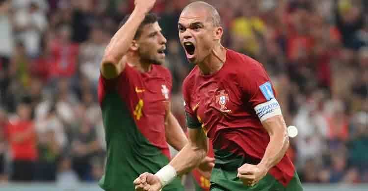 প্রথমার্ধে সুইজারল্যান্ডের বিপক্ষে ২-০ ব্যবধানে এগিয়ে পর্তুগাল