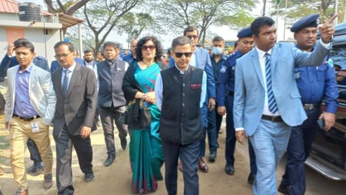 তামাবিল স্থলবন্দর ও বধ্যভূমি পরিদর্শনে ভারতের হাইকমিশনার