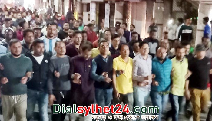 টুকুকে আটকের প্রতিবাদে সিলেটে যুবদলের বিক্ষোভ