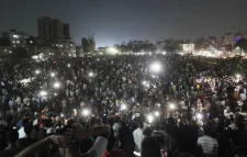 মধ্যরাতেও উজ্জীবিত গোলাপবাগ মাঠ, স্লোগানে সরব নেতা-কর্মীরা