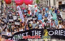 বিক্ষোভ বন্ধ না হলে ব্রিটেনে সেনা মোতায়েনের পরিকল্পনা