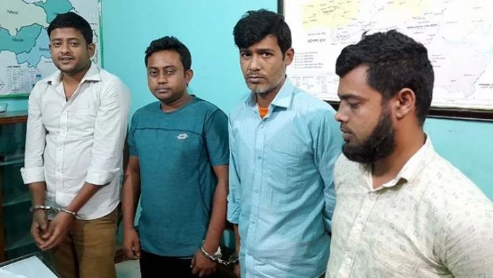 ধর্মপাশায় মাদক বিক্রির অভিযোগে দুই শ্রমিক লীগ নেতাসহ আটক ৪