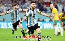 মেসি জাদুতে অস্ট্রেলিয়াকে হারিয়ে কোয়ার্টারে আর্জেন্টিনা