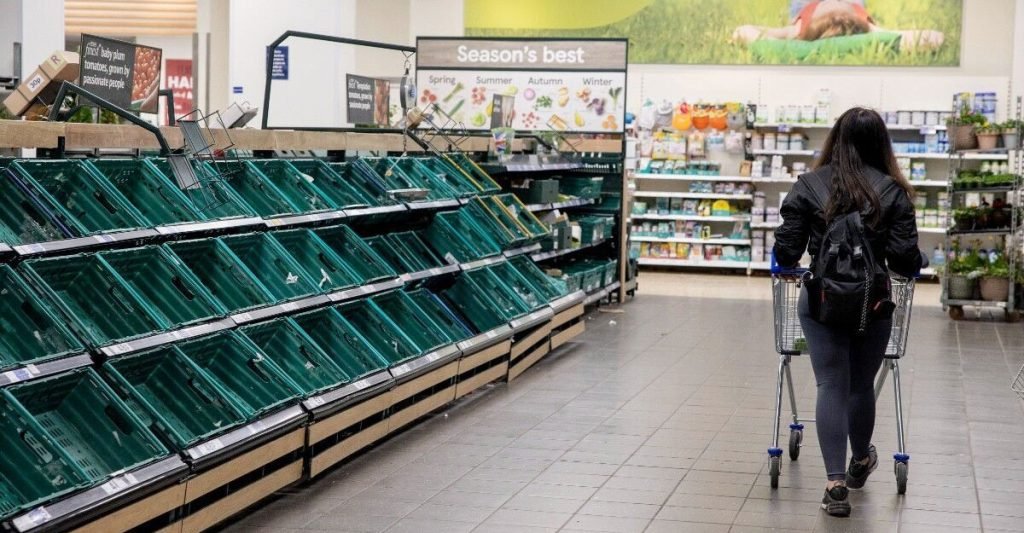 অনিবার্য খাদ্য সংকটের সামনে যুক্তরাজ্য