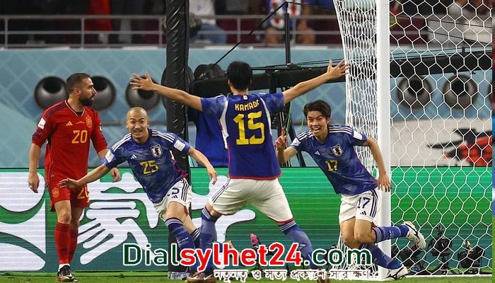 রোমাঞ্চকর রাতে স্পেনকে হারিয়ে দ্বিতীয় রাউন্ডে জাপান