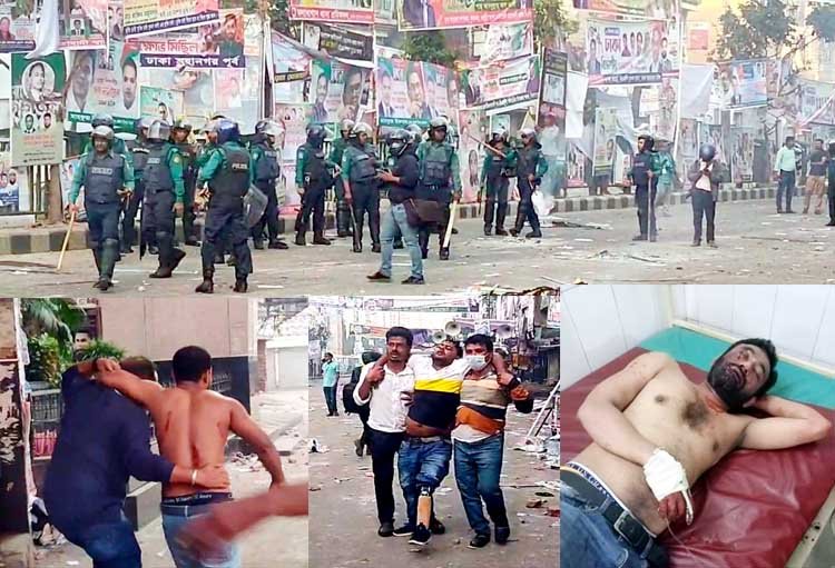 বিএনপি-পুলিশ সংঘর্ষে ঢাকা রণক্ষেত, নিহত ২