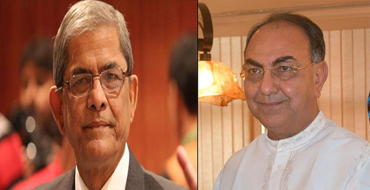 বিএনপি মহাসচিব মির্জা ফখরুল ও মির্জা আব্বাসকে বাসা থেকে গ্রেফতার