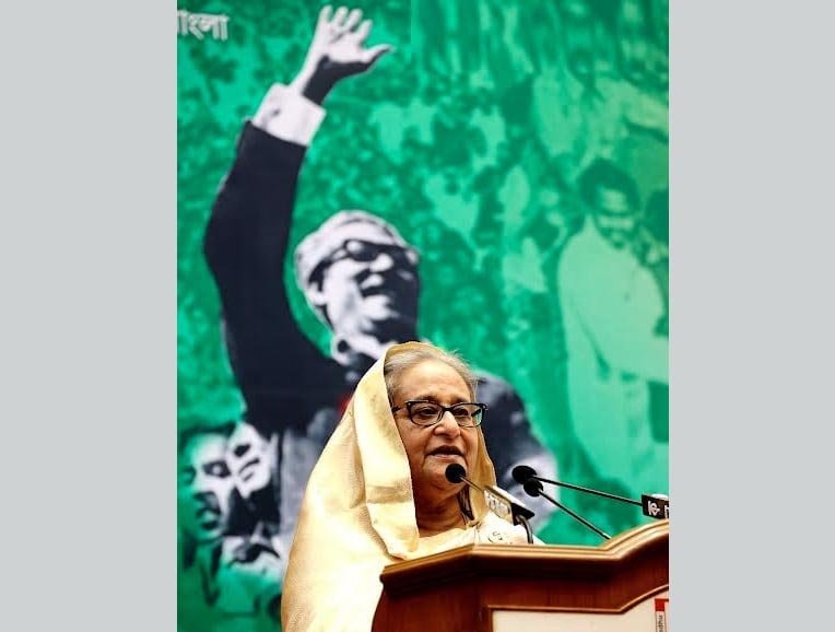 ধাক্কা দিয়ে আওয়ামী লীগকে ক্ষমতা থেকে ফেলে দেয়া সম্ভব নয় : শেখ হাসিনা