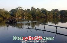 লাখাইয়ে ফিশারির আড়ালে চলছে বালু লুটপাট