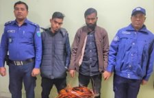 শ্রীমঙ্গলে চোরাই ট্রান্সফরমারের মালামালসহ গ্রেফতার ২