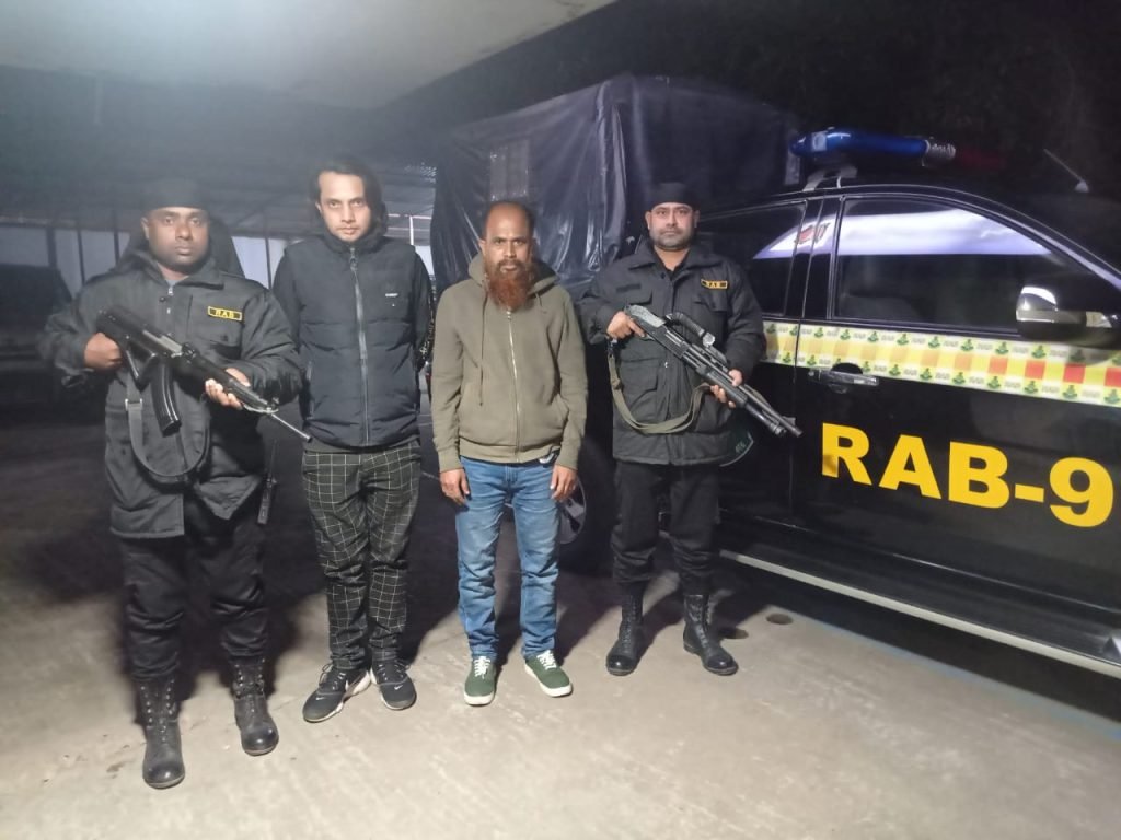 র‌্যাব-৯, সিলেট এর অভিযানে সিলেটে বিদেশী মদ-ফেনসিডিল-ইয়াবাসহ গ্রেফতার ৭