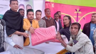মৌলভীবাজারে কৃষকদলের শীতবস্ত্র বিতরণ