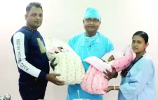 শ্রীমঙ্গলে  টেস্টটিউব বেবি জমজ ভাই বোনের  জন্ম