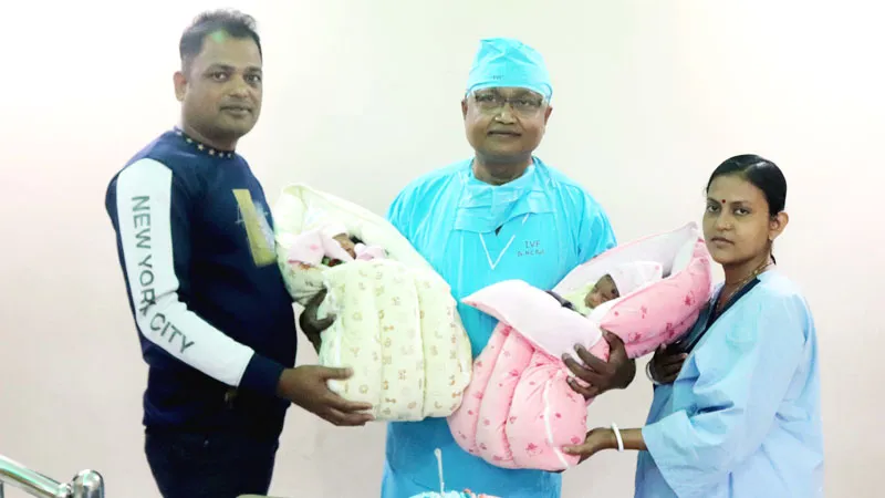 শ্রীমঙ্গলে টেস্টটিউব বেবি জমজ ভাই বোনের জন্ম