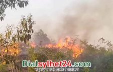 শাবিপ্রবির টিলায় ফের আগুন