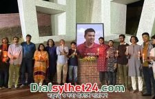 অষ্টম মৃত্যুবার্ষিকীতে সিলেটে লেখক অভিজিৎ রায়কে স্মরণ