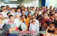 মকসুদকে বিমানবন্দরে সিলেট যুবদলের সংবর্ধনা