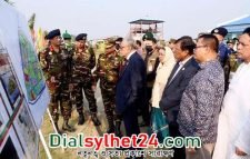 নবনির্মিত মিঠামইন সেনানিবাস পরিদর্শন করলেন রাষ্ট্রপতি