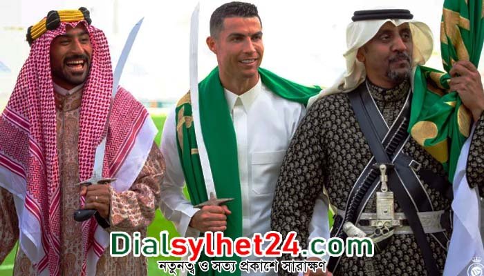 তলোয়ার হাতে, আরবীয় পোশাকে অন্য রোনালদো!