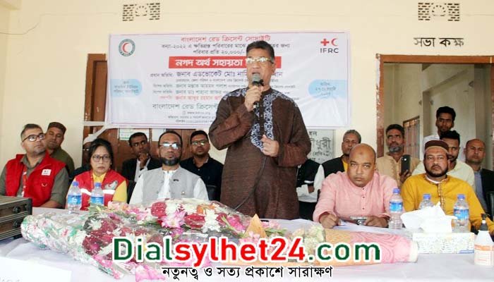 দুস্থ মানুষের সহায়তায় রেড ক্রিসেন্ট অতুলনীয় : নাসির উদ্দিন খান