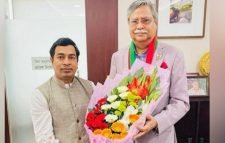 নতুন রাষ্ট্রপতির সঙ্গে প্রধানমন্ত্রীর প্রটোকল অফিসার রাজুর সৌজন্য সাক্ষাৎ