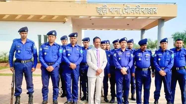সিলেট রেঞ্জের ডিআইজি মফিজ উদ্দিন আহম্মেদ (পিপিএম) জুড়ী থানা পরিদর্শন