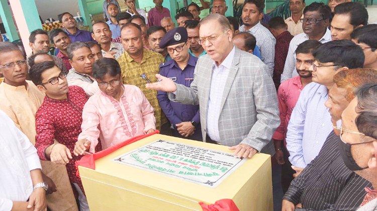 কমলগঞ্জে দুর্গাবাড়ির নতুন মন্দিরের ভিত্তিপ্রস্তর স্থাপন