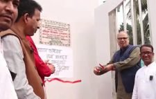 পশ্চিম সাধুহাটি সরকারি প্রাথমিক বিদ্যালয়ে নব নির্মিত শহিদ মিনারের শুভ উদ্বোধন