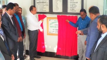  পৌর মিলনায়তন আধুনিকায়ন কাজের হলরুম শুভ উদ্বোধন