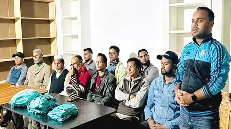 জুড়ীতে শেখ রাসেল স্মৃতি সংসদের জার্সি উন্মোচন