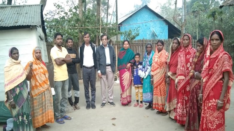 উদনা চা বাগানে চা শ্রমিক ফেডারেশনের শীতবস্ত্র বিতরণ ও কমিটি গঠন