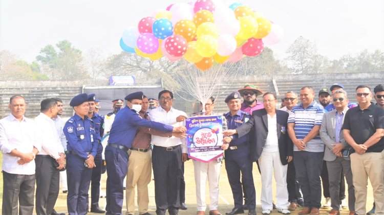 পুলিশ সুপার গোল্ডকাপ ক্রিকেট টুর্নামেন্ট-২০২৩ এর শুভ উদ্বোধন